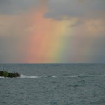 arcoiris en el mar